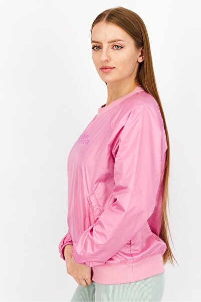 Under Armour Women Sportswear Fit Round Neckline Long Sleeve Sweatshirt, Pink