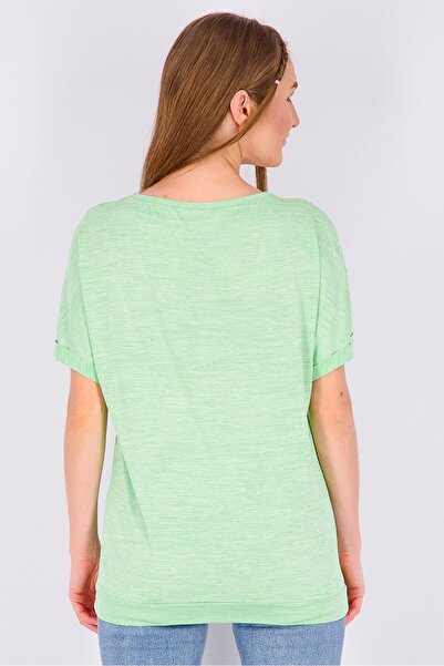 Tchibo Women Sportswear Fit Functional Short Sleeve T-shirt, Green