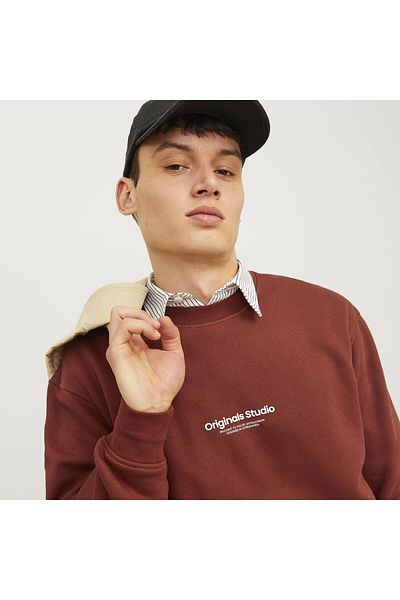 Jack & Jones Jorvesterbro Sweat Crew Neck Noos 12241694 Kiremit