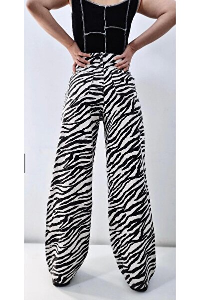 Pubi Pantaloni de damă cu talie înaltă model Palazzo