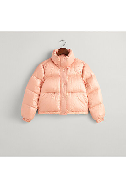 Gant Kadın Pembe Dik Yaka Kapitone Mont