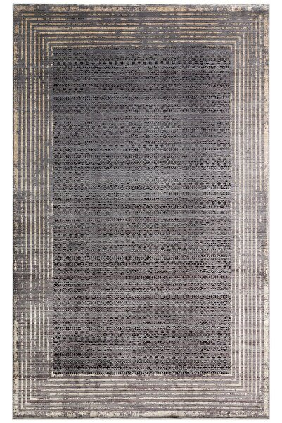 Eko Halı MAHAL MHL 01 ANTRASIT GOLD Art Deco Desenli Yüksek Kalite Sık Dokuma...