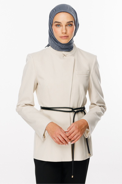 Mooncorn Μεταξένιο ζακάρ κασκόλ με καπνιστό σχέδιο Viora