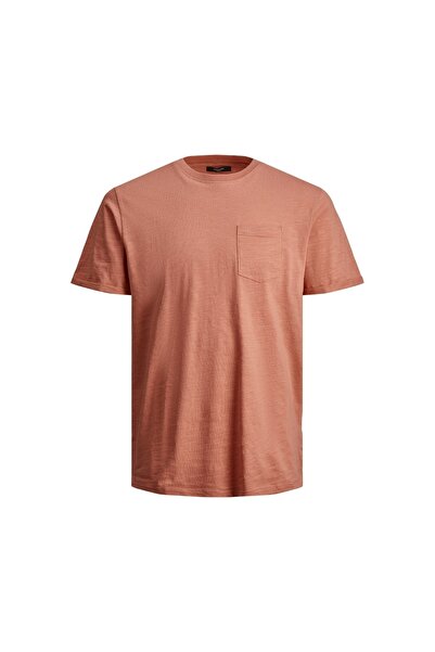 Jack & Jones Jack&Jones Blatropic jednobojna muška narandžasta majica sa okru...