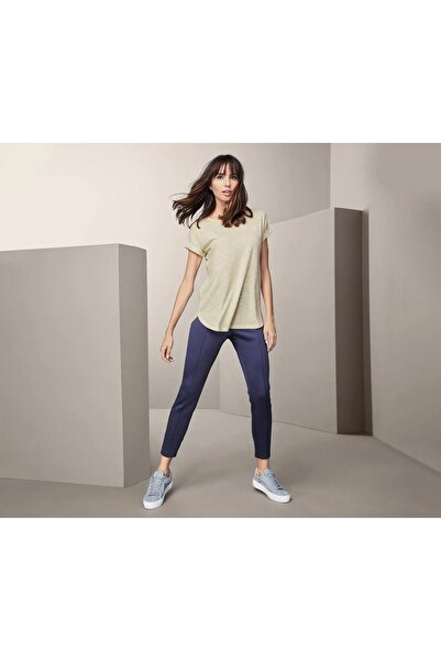 Tchibo Women Sportswear Fit Plain T-Shirt Shirt, Beige