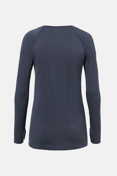 Tchibo Women Regular Fit Plain Long Sleeve Training T-shirt, Grey