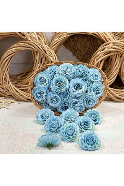 KOZALILAR Yapay Çiçek 10'lu Küçük Boy Tek Baş Katmerli Gül