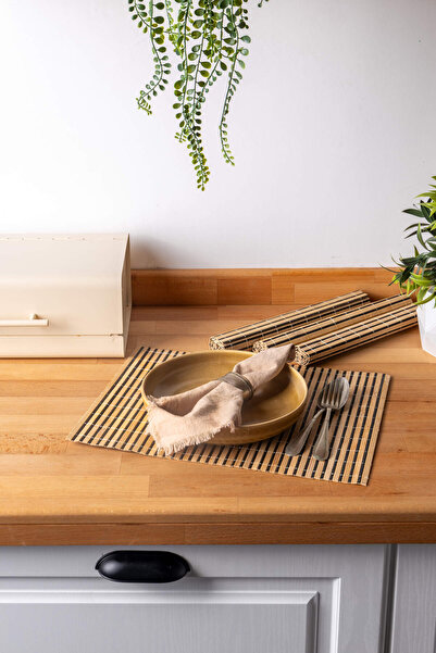 FH finehome فيرلا بامبو - مجموعة تقديم أمريكية مكونة من 4 قطع