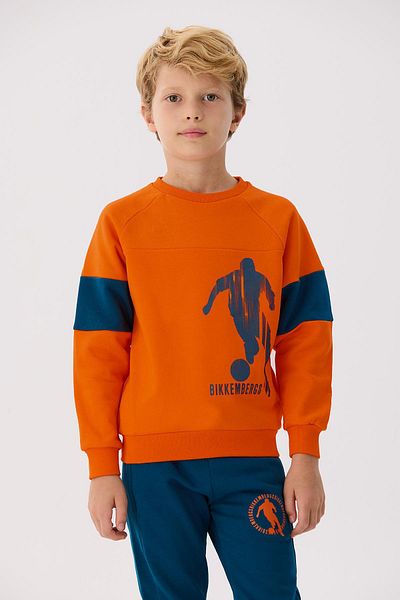 Bikkembergs Bg Store Boy's Orange Sweatshirt