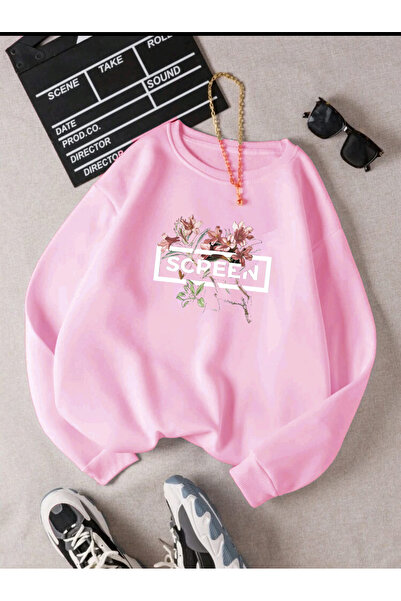 BW Bravely Wear سويت شيرت سكرين ناعم ومريح برقبة دائرية