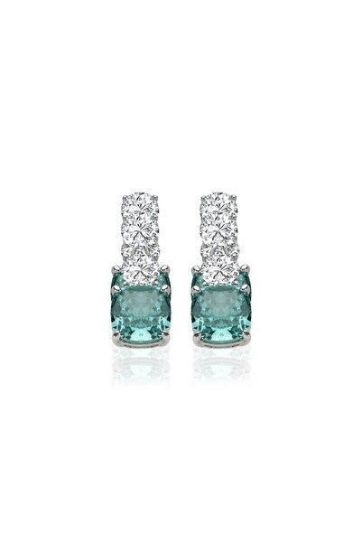 Si Jewels PARLAK ZÜMRÜT YEŞİLİ, MİNİMAL FANTAZİ KÜPE