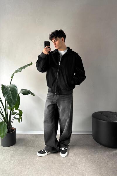 Flaw Wear Μαύρο φαρδύ τζιν