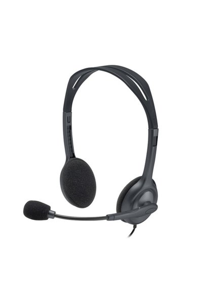logitech H110 Stereo 3.5mm Jack Gri Mikrofonlu Kulaklık 981-000271