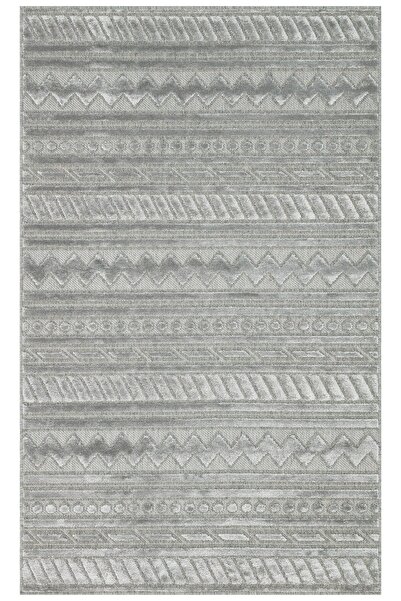 Eko Halı ZENITH ZNT 06 GREY  Yüksek Alçak Dokulu Naturel Yün ve Viskon Modern...
