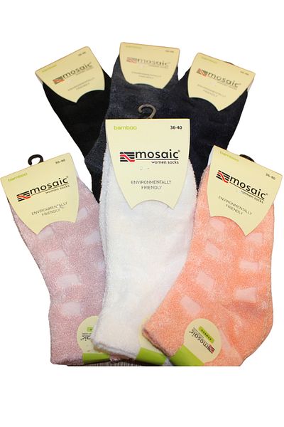 socksbox Γυναικείες χειμερινές κοντές κάλτσες από μπαμπού/36-40/πλεκτό πίσω