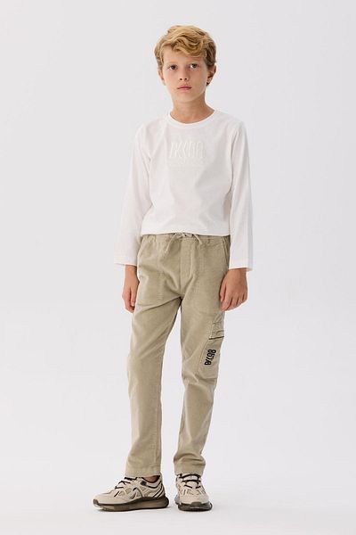 Bikkembergs Bg Store Boy's Beige Παντελόνι