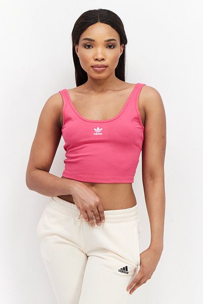 Adidas Originals Women Sportswear Fit Sleeveless Training Top, Dark Pink