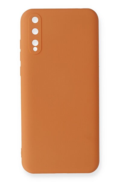 NewFace حافظة هواوي بي سمارت اس نانو من الداخل سيليكون مخملي - برتقالي SPTGL