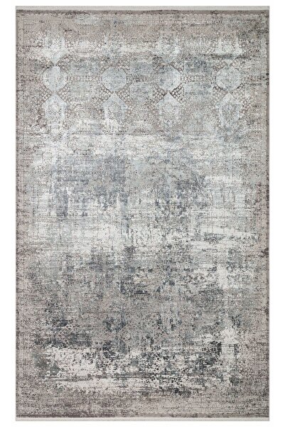 Eko Halı FRESCO FS 14 CREAM GREY XW Yüksek Alçak Dokulu Özel Işıltılı Yüksek ...