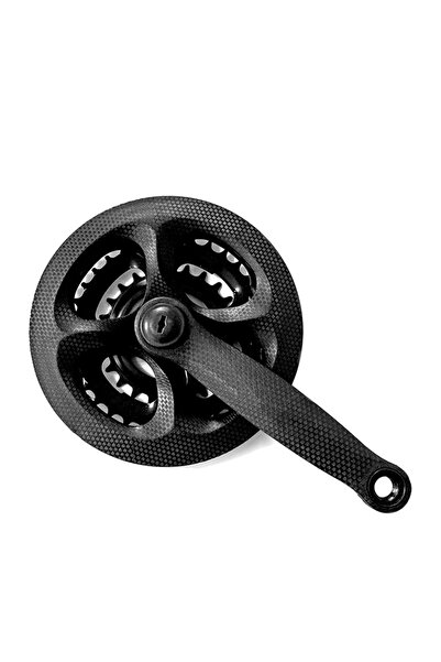 Epic Bike Parts Bisiklet Aynakol Seti 42x34x24t 170mm Karbon Desenli Ayk-300
