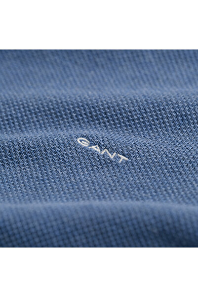 Gant Erkek Mavi Regular Fit Bisiklet Yaka Kazak