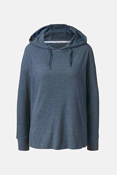 Tchibo Women Sportswear Fit Long Sleeve Training Relax Top, Blue