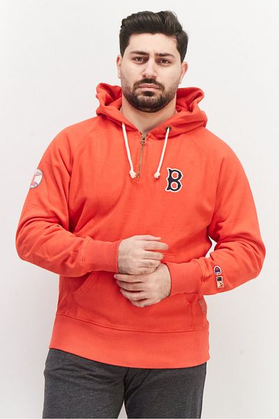 Champion Men Sportswear Fit Long Training Baseball Hoodies, Red