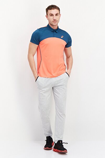 Asics Men Sportswear Fit Short Sleeve Training Polo Shirt, Coral