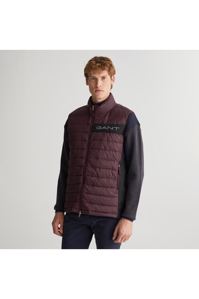 Gant Erkek Bordo Logolu Kapitone Yelek