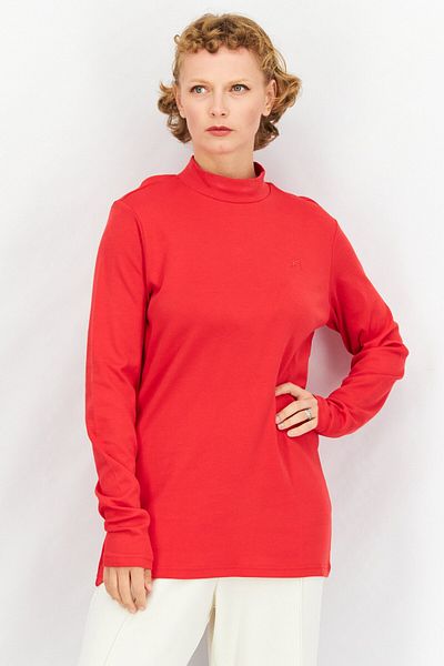 Fila Women Sportswear Fit Long Sleeve Outdoor Sweatshirt, Red