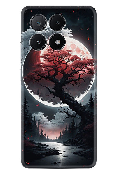 Kılıfland Xiaomi Poco X6 Pro Kılıf Boutique Baskılı Resimli Ağaç ve Ay Pcode ...