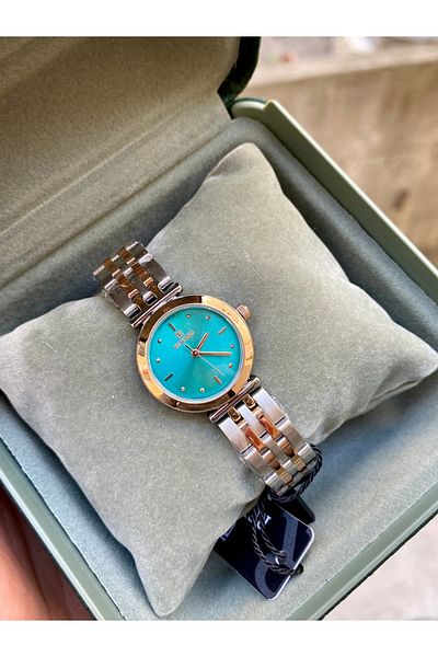 Reward Steel Turquoise Dial Waterproof Luxury Women's Wristwatch