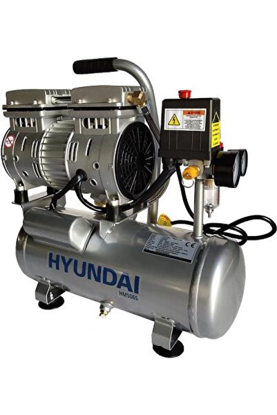 Hyundai HM506S Sessiz & Yağsız Hava Kompresörü 550W 6 Lt
