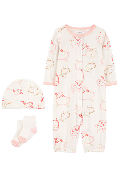 Carter's Kız Bebek Tulum Set 3'lü Paket