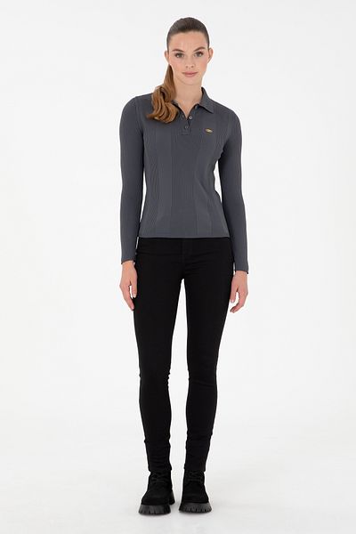 U.S. Polo Assn. بنطلون جينز أسود نسائي 50289341 -DN0027