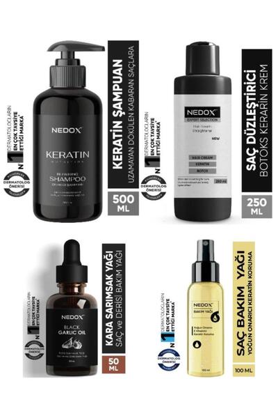 NEDOX  4'Lü Saç Bakım Seti