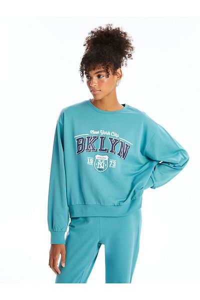 LC Waikiki Lcwk Crew Neck Printed Women's Pajamas Set