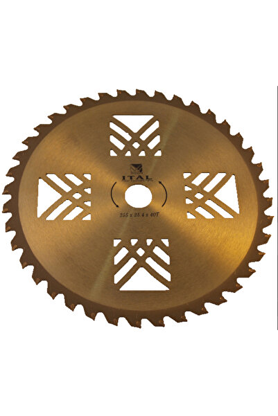 İtal Elmaslı Tırpan Daire Testere 40TX25.4X255mm Profesyonel Gold
