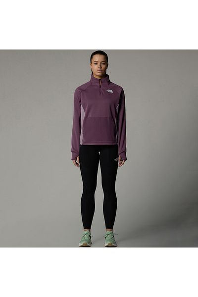 THE NORTH FACE Mountain Athletics Fleece 1/ Women's Purple Stand Collar Sweatshirt