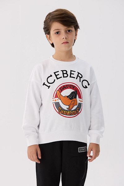 Iceberg BG Store Λευκό Φούτερ για αγόρι