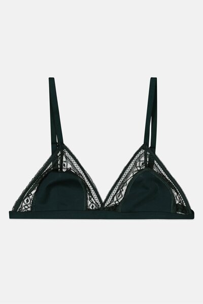 Etam حمالة صدر نسائية بدون بطانة، باللون الأخضر