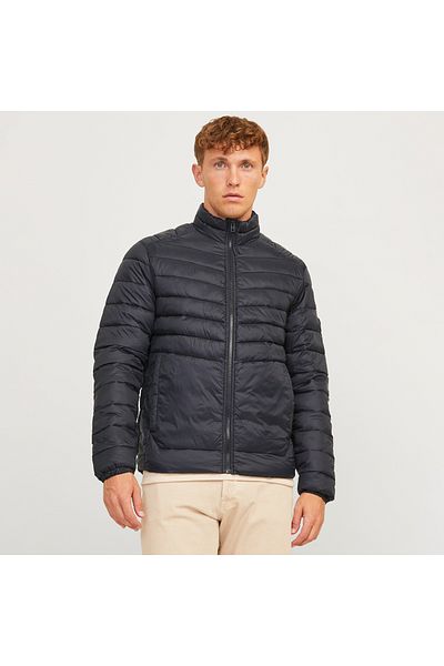 Jack & Jones Jack&Jones Sprint Puffer Colar Men's Black Stand Collar Coat