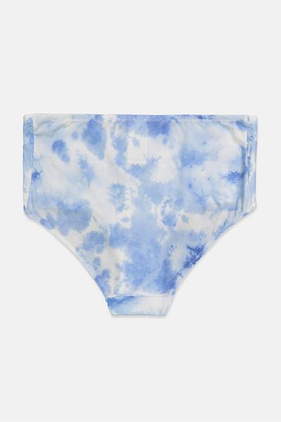 Tchibo Women High Waist Tie Dye Panty, Blue