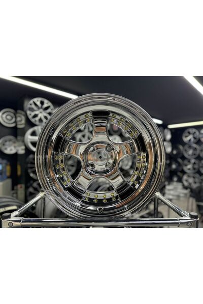 powcan 16 İNC 4X100 ÖN:9 ARKA:10 SSR KROM JANT TAKIMI (4 ADET)