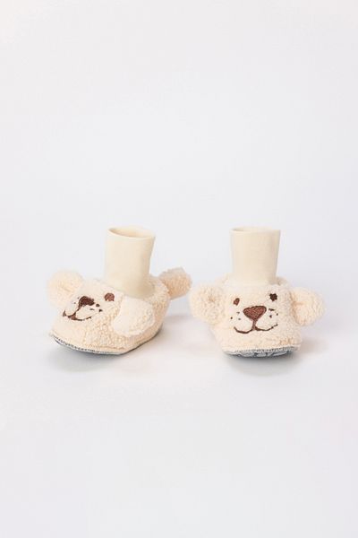 Woody Velsoft Booties-Bbo - 133 Parchment