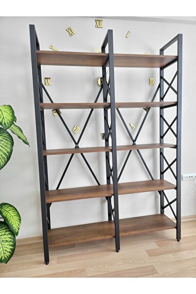 Metin Güneş Mobilya Dekoratif Ahşap Kitaplık 200x133 Cm Ktp102