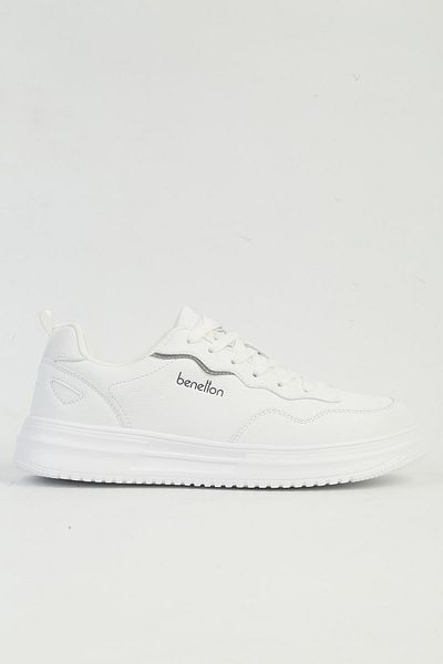 Benetton ®   Men's White Sneakers - Imported Bni-11200