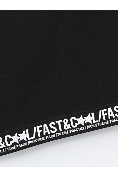 LC Waikiki Crew Neck – dívčí triko s dlouhým rukávem s potiskem