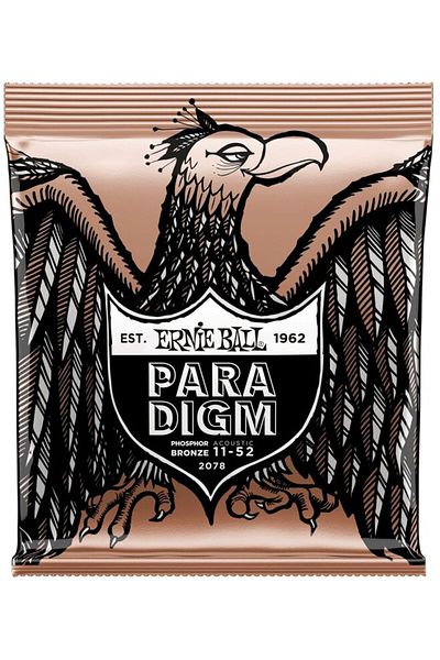 Ernie Ball P02078 Paradigm Light Phosphor Bronze 11-52 Acoustic Guitar String Set
