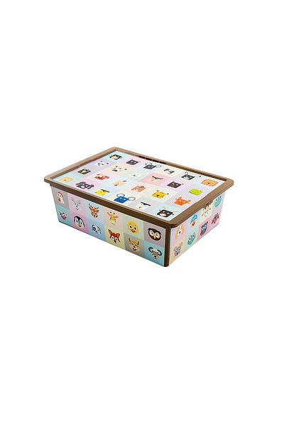 QUTU Trend Box Looking Learning - 25 Liter Toy Storage Box